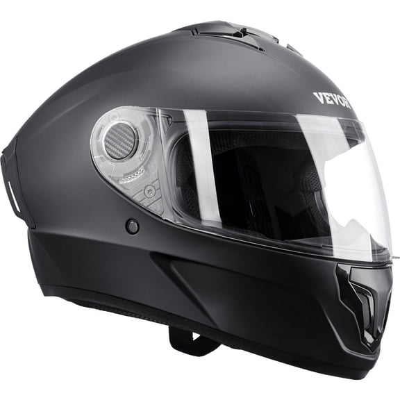 DOT Approved Full Face Motocross Helmet for Adults with Dual Tinted and Clear Visor Detachable Liner Matte Black Size M