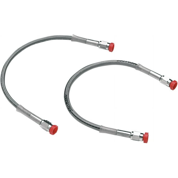 DOT Braided Brake Line Stainless Steel Clear Coat 28"