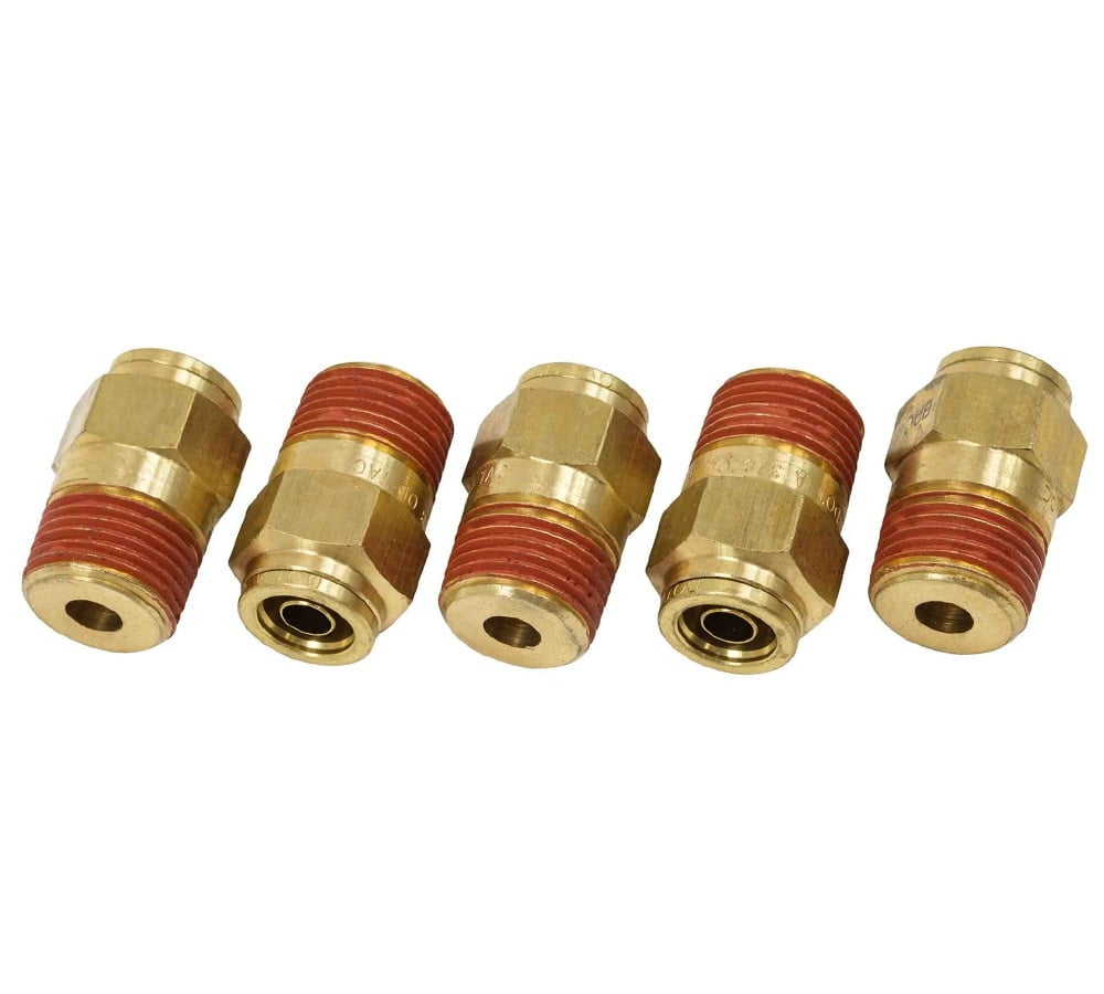 Raccordo Ottone Aria A Connessione Rapida DOT, Tee Per Tubo 5/8, ALKON, Nuovo, USA