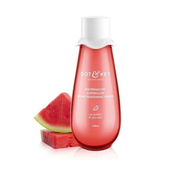 DOT & KEY Watermelon Superglow Pore Tightening Toner|Face Toner For Glowing Skin|Glycolic Toner For Open Pores Tightening|Alcohol Free, Toner For Uneven Skin 150 Ml