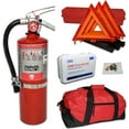 thumbnail image 1 of DOT OSHA ANSI Compliant Kit with USA Made Shield 5lb 3A40BC Fire Extinguisher, Essential for Tractor-Trailers, Straight Trucks, Large Buses, Towing Trucks and More!, 1 of 3