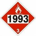 thumbnail image 1 of DOT Placard 1993 FLAMMABLE LIQUIDS n.o.s. FUEL OIL DOT Placards & Shipping Signs DOT Placards Metal Tin Sign 8 x 12 inch Warnings, 1 of 4