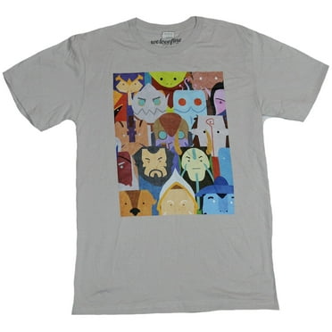 DOTA 2 Mens T-Shirt - Welcome to the Radiant Character Stylized Face Collage (Medium)