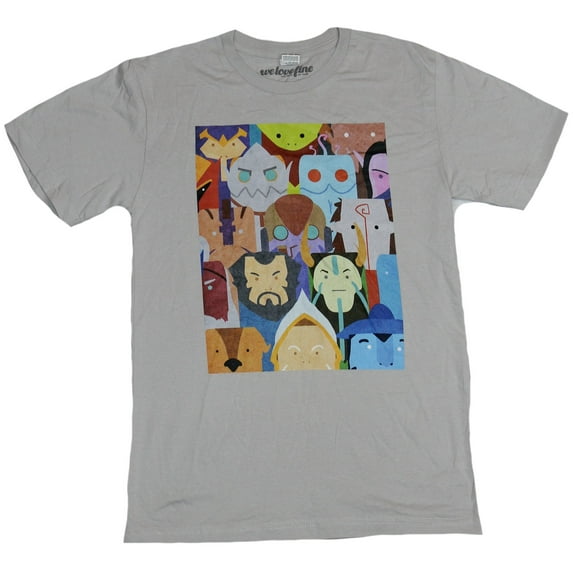 DOTA 2 Mens T-Shirt - Welcome to the Radiant Character Stylized Face Collage (Small)