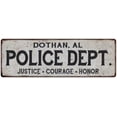 thumbnail image 1 of DOTHAN, AL POLICE DEPT. Home Decor Metal Sign Gift 6x18 206180012506, 1 of 1