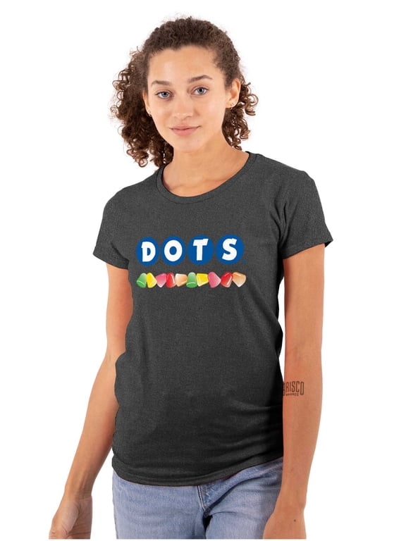 DOTS Original Gumdrops Candy Logo Women's T Shirt Ladies Tee Brisco Brands M