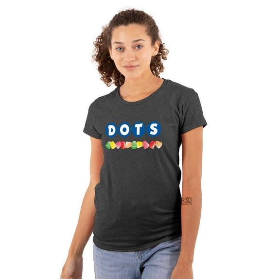 DOTS Original Gumdrops Candy Logo Women's T Shirt Ladies Tee Brisco Brands S