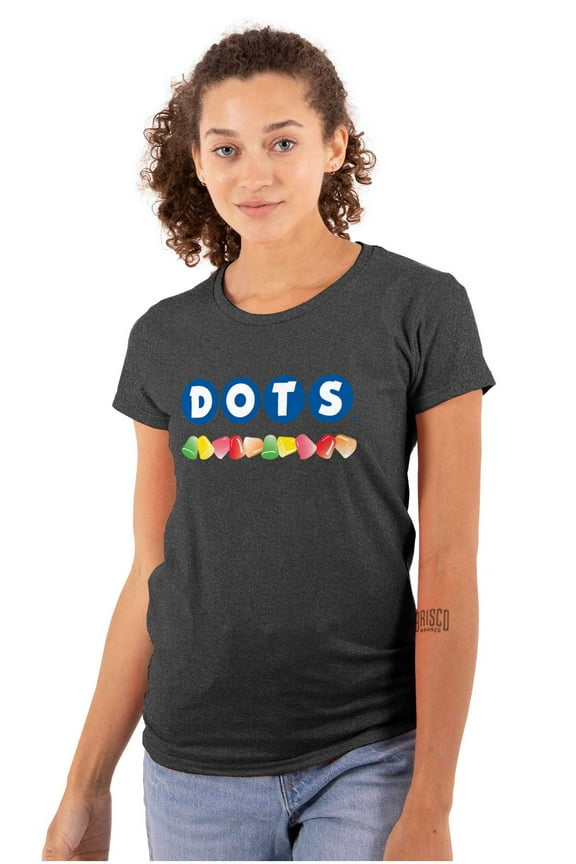 DOTS Original Gumdrops Candy Logo Women's T Shirt Ladies Tee Brisco Brands S