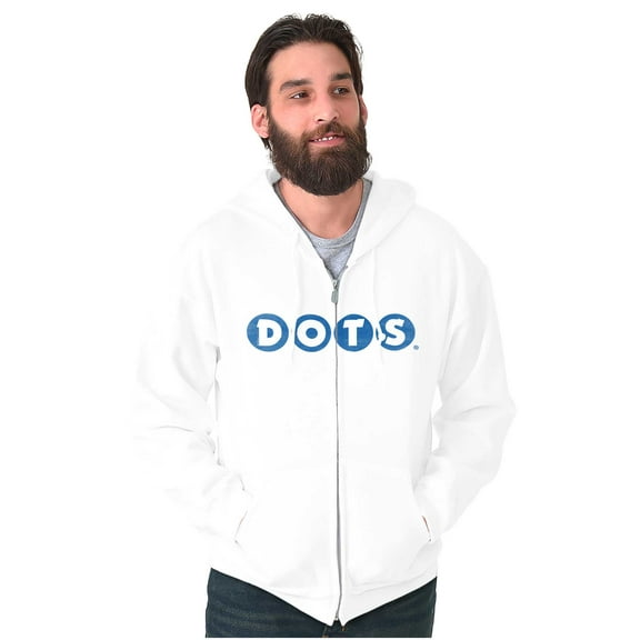 DOTS Vintage Gumdrops Candy Logo Zip Up Hoodie Men's Women's Brisco Brands M