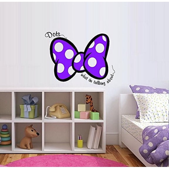 DOTS what i'm talking about .~ Wall or Window Decal 17" x 20" (Purple)