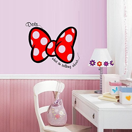 DOTS what i'm talking about .~ Wall or Window Decal 17" x 20" (Red)