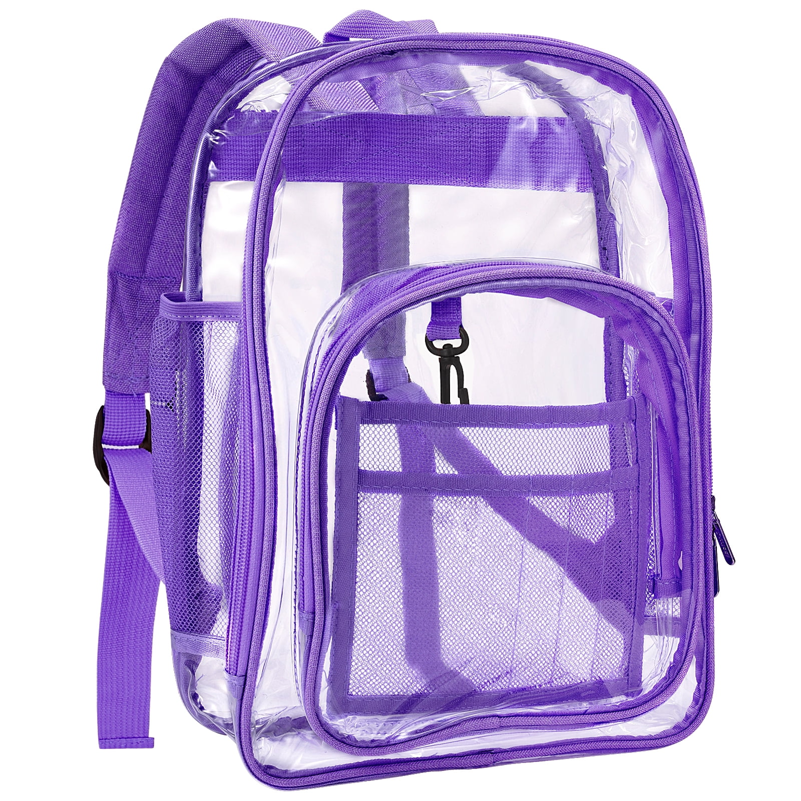DOTSOG Clear Backpack, Heavy Duty PVC Waterproof School Bookbag See