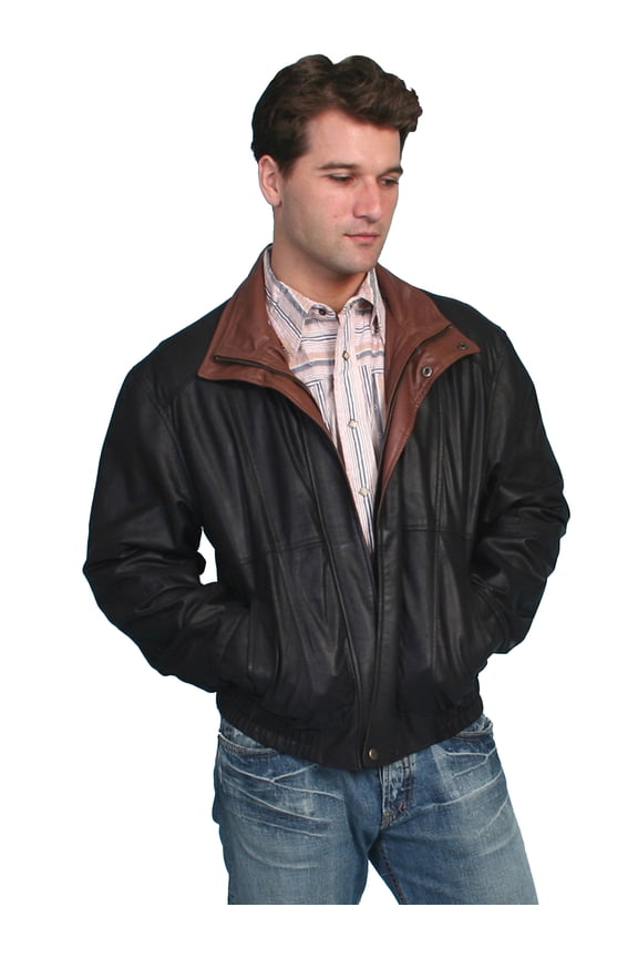 Mens Bomber Motorcycle Featherlite Jacket Black 5XT