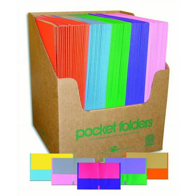 DOUBLE DIP PKT FOLDER 11.75"x9.75" 100/COUNTER DISPLAY