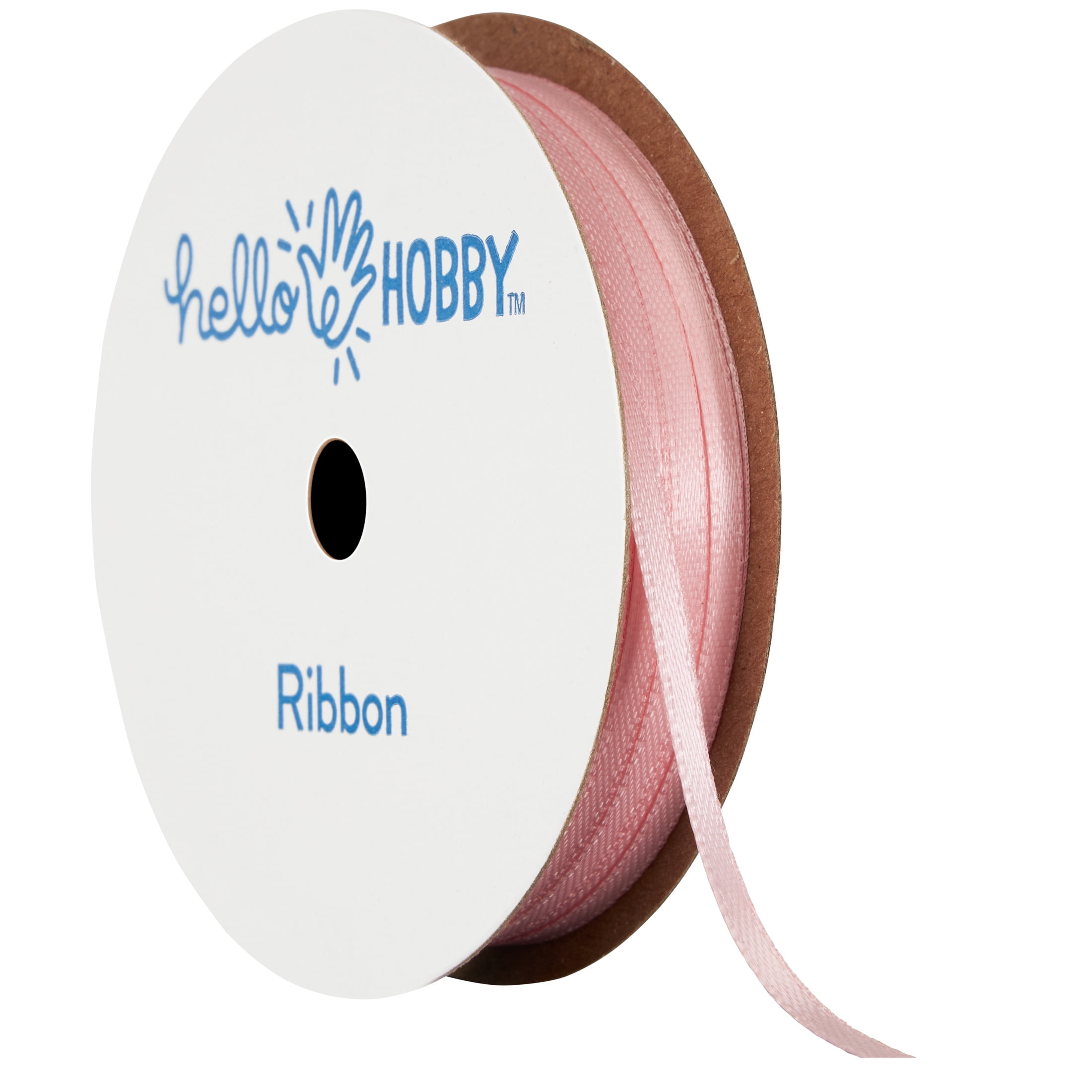 Hello Hobby Carnation Double Face Satin Ribbon, 1/8" x 8 yd