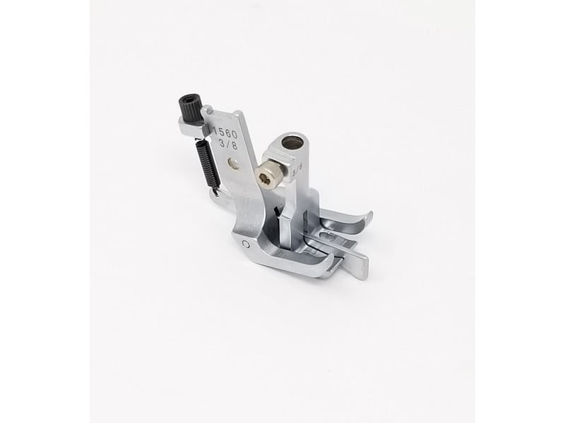 DOUBLE NEEDLE WALKING FOOT WITH SPRING LOADED CENTER GUIDE 3/8