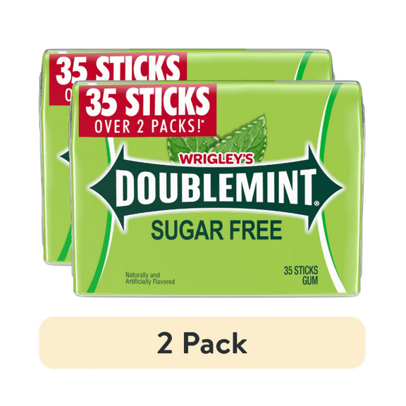 DOUBLEMINT Sugarfree Chewing Gum Pack of 2