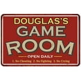 thumbnail image 1 of DOUGLAS'S Game Room Sign Vintage Look 12 x 18 Matte Finish Metal 112180001113, 1 of 1