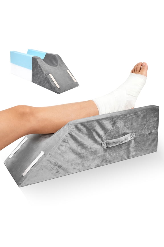 Leg Elevation Pillow for After Surgery, Support Pillow for Swelling Blood Circulation, Memory Foam Foot Rest Ankle Knee Support for Sleeping