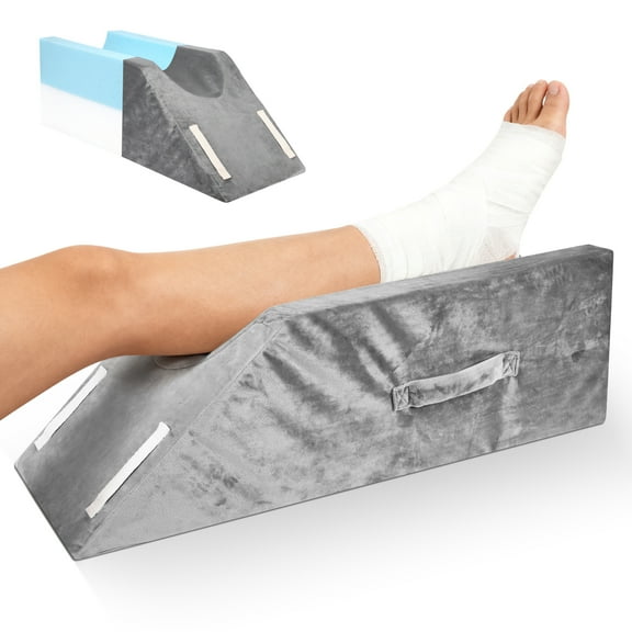 Doulami Leg Elevation Pillow for After Surgery, Support Pillow for Swelling Blood Circulation, Memory Foam Foot Rest Ankle Knee Support for Sleeping