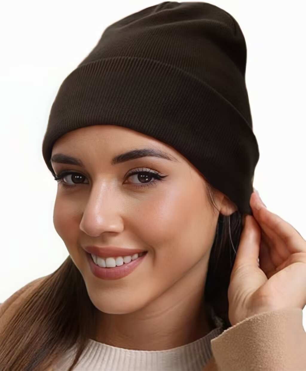 DOVACKA Unisex Winter Beanie Hat - Ultra Soft Cotton Stretch  display picture 2