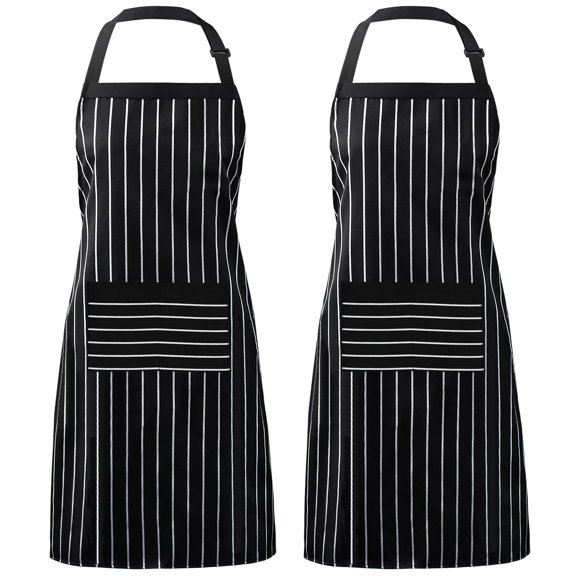 DOVACKA Adjustable Chef Apron for Men Women, Cooking Kitchen Apron with 2 Pockets