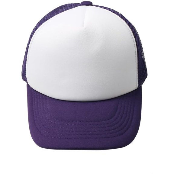 DOVACKA Adjustable Snapback Trucker Hat, Foam Mesh Solid Color Lightweight Headwear for Men & Women