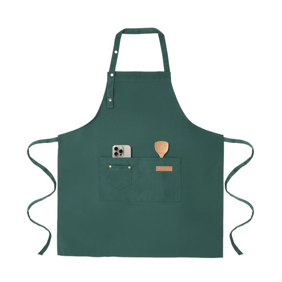 DOVACKA Art Apron with Pockets, Adjustable Buckle Straps for Men Women, Painting Pottery Baking Kitchen Chef Cooking