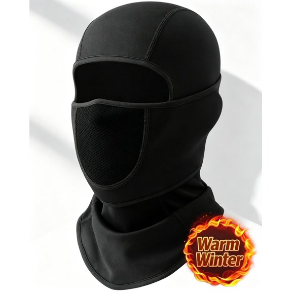 DOVACKA Balaclava Ski Mask with Movable Design, Fleece Winter Face Cover for Skiing Outdoor Work, Men Women Cold Weather