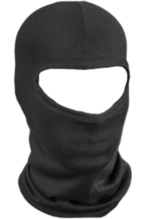 Breathable Cotton Balaclava Face Mask with UV Protection, Helmet Compatible Lightweight Black for Men Women Motorcycle Cycling,2 pcs