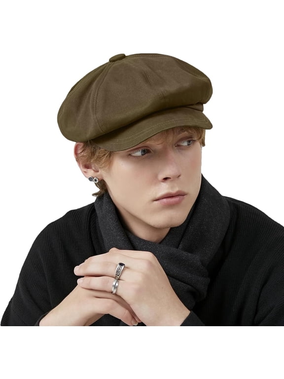 DOVACKA Classic Newsboy Hat, Unisex Ivy League Style Outdoor Casual Flat Cap, Beret-Style Bread Hat
