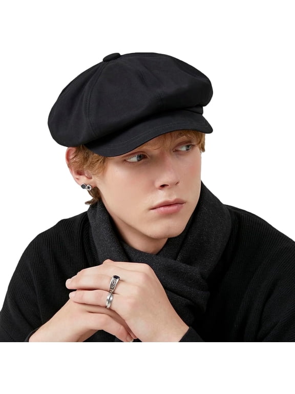 DOVACKA Classic Newsboy Hat, Unisex Ivy League Style Outdoor Casual Flat Cap, Beret-Style Bread Hat