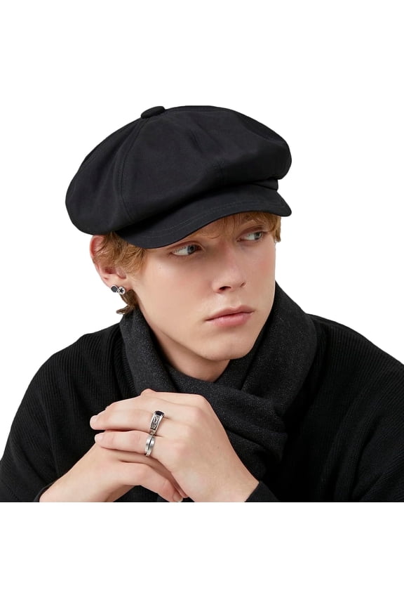 Classic Newsboy Hat, Unisex Ivy League Style Outdoor Casual Flat Cap, Beret-Style Bread Hat