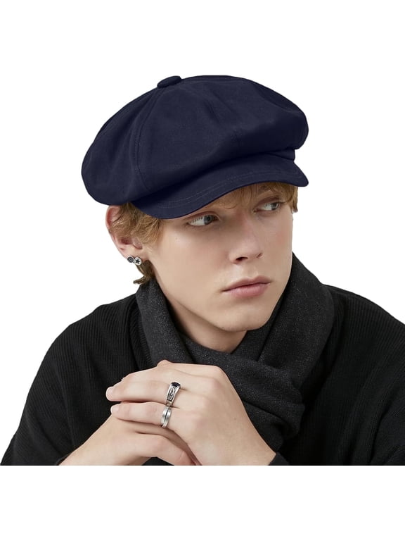 DOVACKA Classic Newsboy Hat, Unisex Ivy League Style Outdoor Casual Flat Cap, Beret-Style Bread Hat
