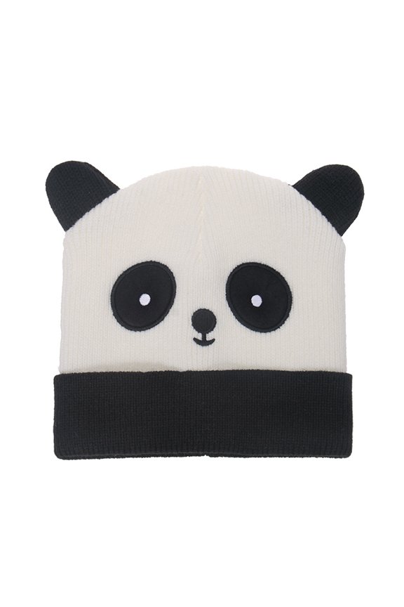 Cute Kitten Design Winter Wool Knit Beanie, Soft Fleece-Lined Warm Cuffed Hat for Adults, Cozy Versatile Gift for Cold Weather Outdoor (Red)