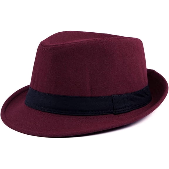DOVACKA Fedoras Panama Jazz Hat Short Brim Bowler Hat for Men/Women