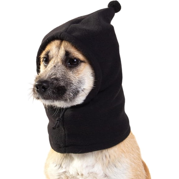 DOVACKA Junchl Dog Winter Hat, Winter Hats for Dogs, Noise Protection, Plush Flannel, Leopard Print, Medium, Polar Fleece / Flannel