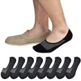 thumbnail image 1 of DOVACKA Men's 8-Pack No Show Low Cut Cotton Socks, Non-Slip with Grips for Loafer Sneakers, 1 of 6