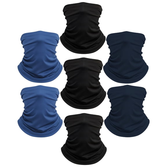 DOVACKA Neck Gaiter, 7 Pack Cooling UV Protection, Bandana Face Mask Scarf for Men and Women