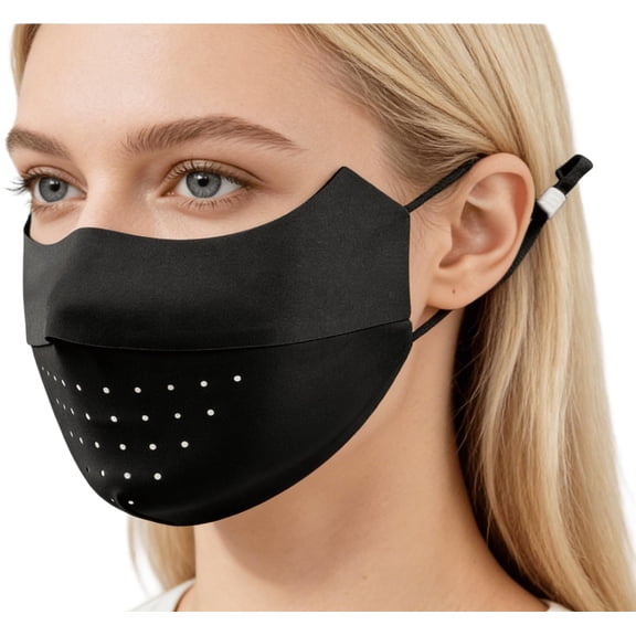 DOVACKA UPF 50+ UV Sun Protection Face Mask for Women Men, Summer Cooling Breathable Sun Blocking Face Cover,2 pcs