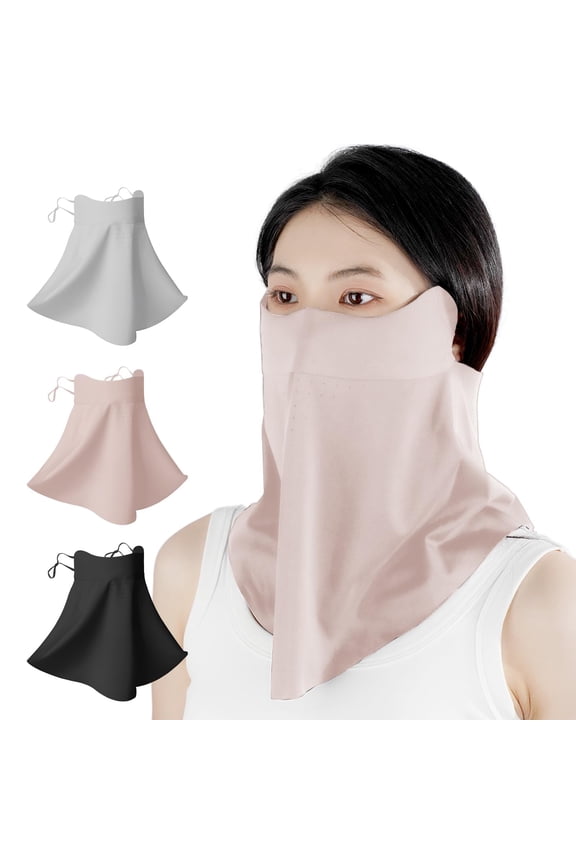 UPF 50+ UV Sun Protection Face Mask with Neck Coverage, Breathable Face Shield for Summer Outdoor Activities