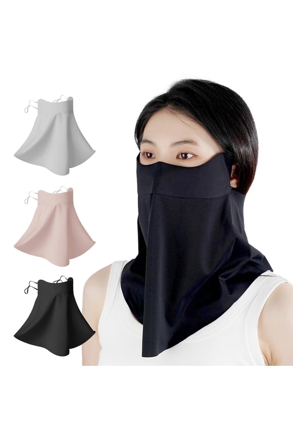UPF 50+ UV Sun Protection Face Mask with Neck Coverage, Breathable Face Shield for Summer Outdoor Activities