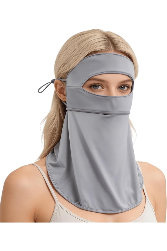 UV Sun Protection Face Mask for Men Women, Cooling Breathable Full Face Mask for Summer Outdoor Sports,2 pcs
