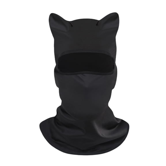 DOVACKA Unisex Cat Ears Balaclava Ski Mask, Face Cover for Music Festivals Rave Motorcycle Outdoor
