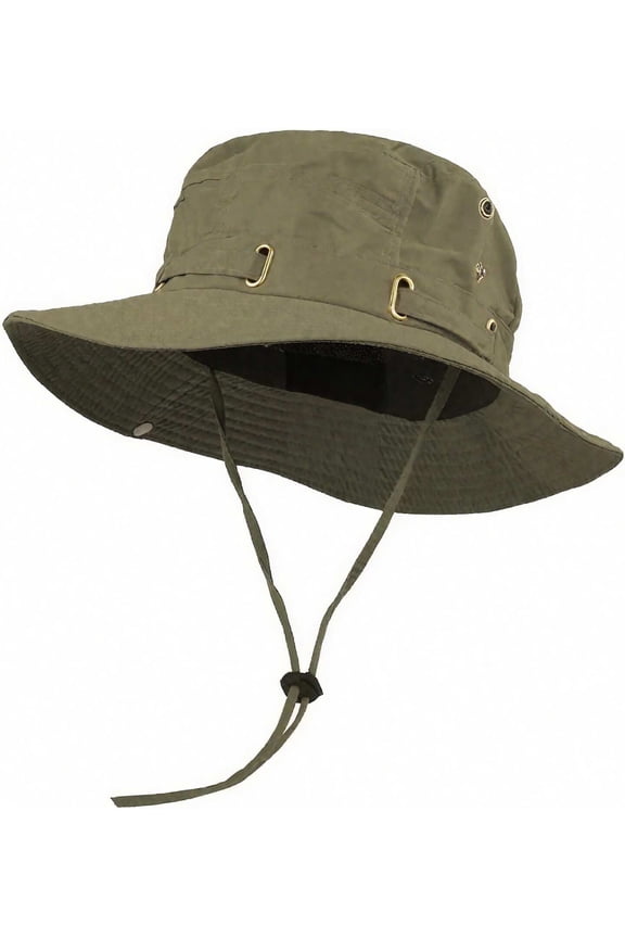 Unisex Adult Waterproof Safari Boonie Hat, Wide-Brim UV Protection for Hiking & Fishing