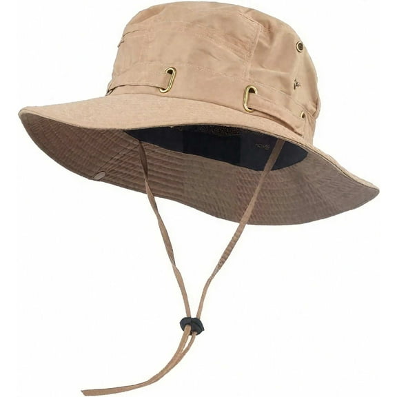 DOVACKA Unisex Adult Waterproof Safari Boonie Hat, Wide-Brim UV Protection for Hiking & Fishing