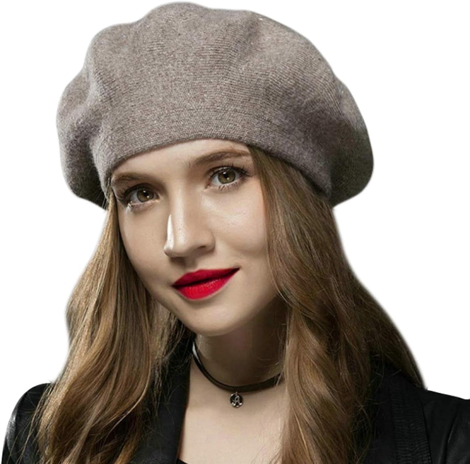 3715 Women Beret Hat French Wool Beret Beanie Cap Classic Solid Color Autumn French Beret-Wool Beret Solid Color Womens Beret Cap Hat  main image 4
