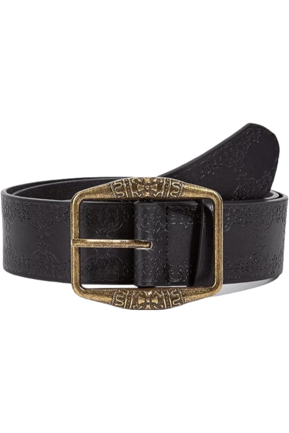 Women Men Western PU Leather Belts Cowboy Cowgirl Y2k Punk Grunge Aesthetic Vintage Buckle Belt Jeans Accessories