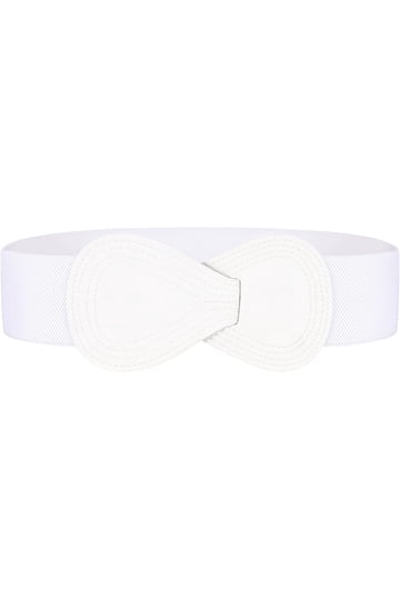 White Stretch Belts display picture 1