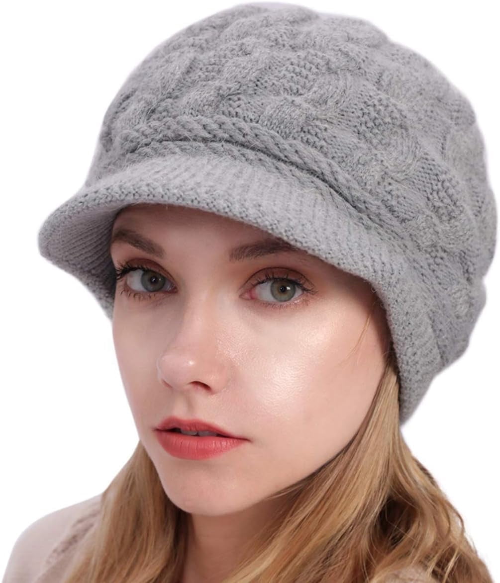 DOVACKA Women Winter Beanie Knit Hat Soft Lined Snow Ski  display picture 1